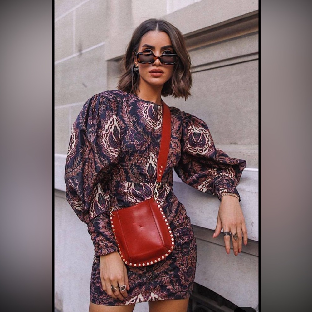 ISABEL MARANT Paisley Mini Dress FR 38